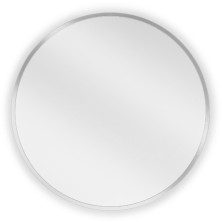 Okrúhle kúpeľňové zrkadlo Mexen Loft 30 cm, nerezový rám - 9850-030-030-000-10