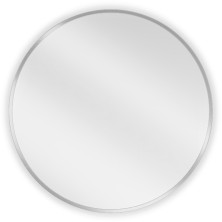 Okrúhle kúpeľňové zrkadlo Mexen Loft 60 cm, nerezový rám - 9850-060-060-000-10