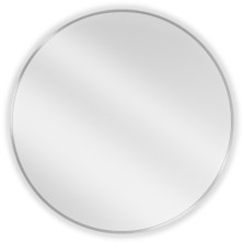 Okrúhle kúpeľňové zrkadlo Mexen Loft 80 cm, nerezový rám - 9850-080-080-000-10