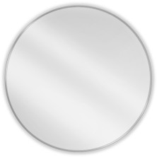 Okrúhle kúpeľňové zrkadlo Mexen Loft 90 cm, nerezový rám - 9850-090-090-000-10
