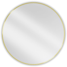 Okrúhle kúpeľňové zrkadlo Mexen Loft 95 cm, zlatý rám - 9850-095-095-000-50