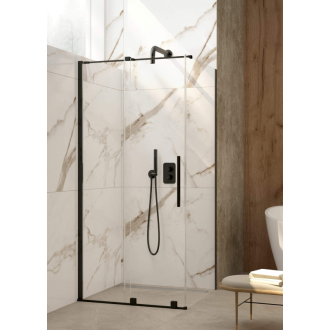 Deante JASMIN Posuvná sprchová stena walk-in 100x195cm, čierna KTJ_N30R
