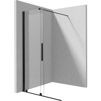 Deante JASMIN Posuvná sprchová stena walk-in 120x195cm, čierna KTJ_N32R