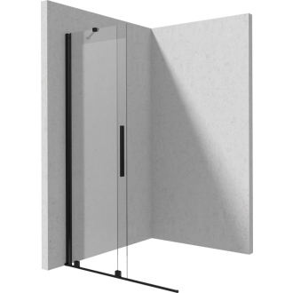 Deante JASMIN Posuvná sprchová stena walk-in 90x195cm, čierna KTJ_N39R