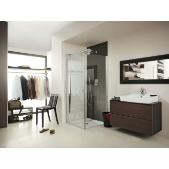 Deante CUBIC Sprchová stena walk-in 80, čierna KTI_044P