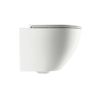 Omnires OTTAWA závesné WC so sedátkom 49x36, 5cm, biela matná OTTAWAMWBM