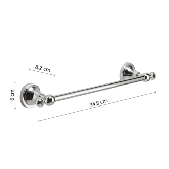 NEVIS držiak uterákov 300x82mm, chróm NV213013