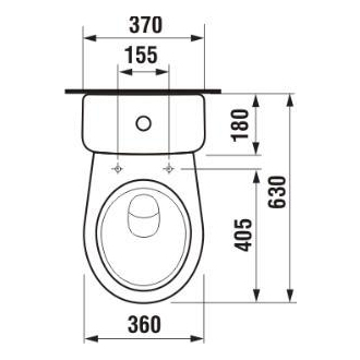 JIKA Lyra Plus H8263860002413 WC kombi zadné