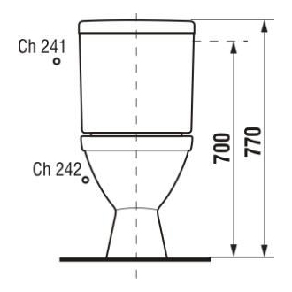 JIKA Lyra Plus H8263860002413 WC kombi zadné