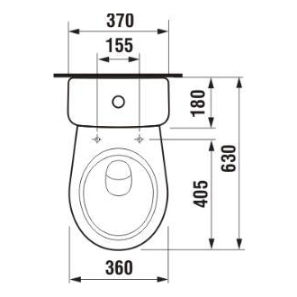 JIKA Lyra Plus H8263870002413 WC kombi spodný