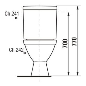 JIKA Lyra Plus H8263870002413 WC kombi spodný