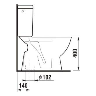 JIKA Lyra Plus H8263870002413 WC kombi spodný