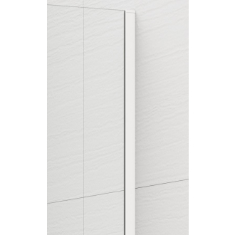 ESCA WHITE MATT sprchová zástena na inštaláciu k stene, sklo Flute, 1300 mm ES1313-03
