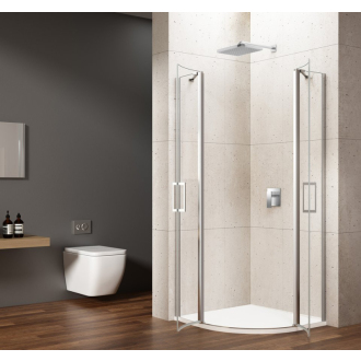 LORO štvrťkruhová sprchová zástena 900x900mm, číre sklo GN5590