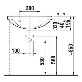 JIKA Lyra Plus H8133830001091 Nábytkové umývadlo 60cm biela