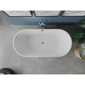 Mexen LUNA vaňa voľne stojaca 170x80x58 cm, biela, prepad chróm 52031708000