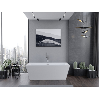 Mexen Masívna vaňa voľne stojaca 170 x 75 cm, biela, prepad chróm - 52121707500