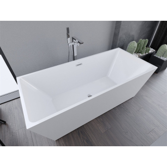 Mexen Masívna vaňa voľne stojaca 170 x 75 cm, biela, prepad chróm - 52121707500