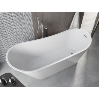 Mexen Alta voľne stojaca vaňa 170 x 75 cm, biela, prepad chróm - 52141707500