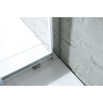 AGGA štvorcová sprchová zástena 800x800mm, číre sklo HLF808Y