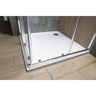 AGGA štvorcová sprchová zástena 800x800mm, číre sklo HLF808Y