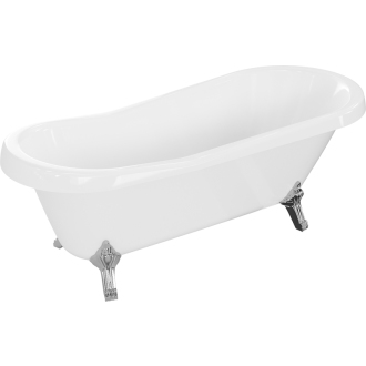 Mexen Retro voľne stojaca vaňa 170 x 75 cm biele chrómové nohy - 53251707500-00