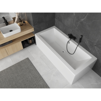 Mexen Cube obdĺžniková vaňa 180 x 80 cm s plášťom, biela - 55051808000X