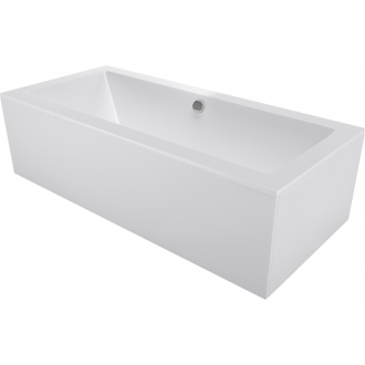 Mexen Cube obdĺžniková vaňa 170 x 80 cm s plášťom, biela - 55051708000X