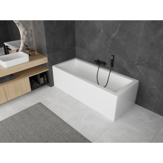 Mexen Cubik obdĺžniková vaňa 160 x 70 cm s plášťom, biela - 55031607000X
