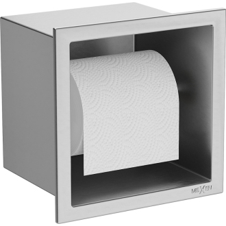 Mexen X-WALL-P Zápustný držiak toaletného papiera, inox 1913