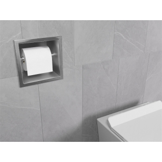 Mexen X-WALL-P Zápustný držiak toaletného papiera, inox 1913