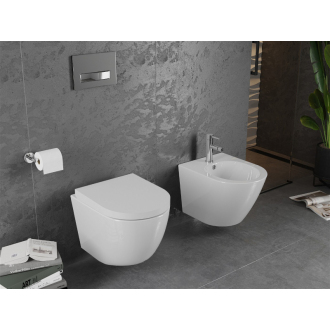 Záchodová misa Mexen Lena Rimless so sedátkom soft-close, tvrdá, Duroplast, biela 30220200