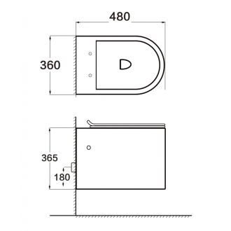 Záchodová misa Mexen Sofia Rimless so štíhlym soft-close sedátkom, Duroplast, biela - 30540300