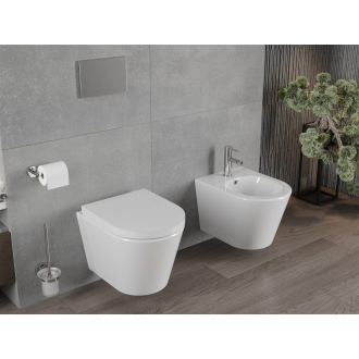 Mexen Rico Rimless záchodová misa so soft-close sedátkom, tvrdá, Duroplast, biela 30720200