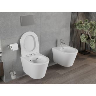 Mexen RICO WC misa Rimless Duroplast + sedátko, biela mat 30724001
