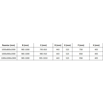 Mexen Omega 3stenný sprchovací kút, výsuvný 100x90, transp., chróm 825-100-090-01-00-3S