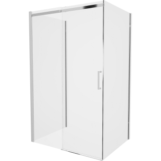Mexen Omega 3stenný sprchovací kút, výsuvný 110x90, transp., chróm 825-110-090-01-00-3S