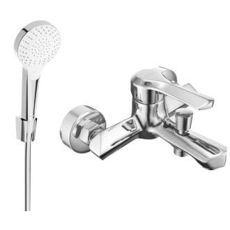 Mexen Sabre R05 vaňová batéria so sprchovacím setom, chróm - 7213R05-00
