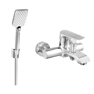 Mexen Pecos R62 vaňová batéria so sprchovacím setom, chróm - 7273R62-00