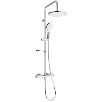 Mexen KX05 sprchový set termostatickou batériou, chróm / biela - 771500591-00