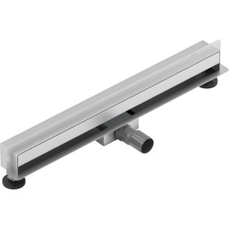 Mexen FLAT WALL 50 cm - 2v1 lineárny žľab k stene, nerez 1030050