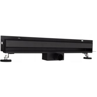 Mexen FLAT WALL 70 cm - 2v1 lineárny žľab k stene, čierna 1730070