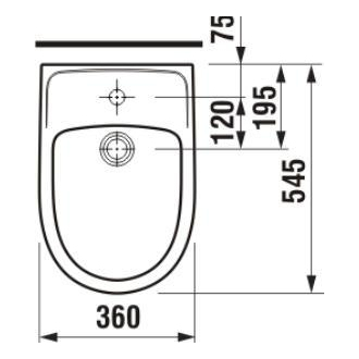 JIKA Lyra Plus H8323810003041 Stojaci bidet