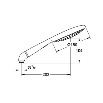 GROHE Rainshower 27272000 ručná sprcha Solo chróm