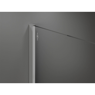 Sprchová stena Mexen Kyoto 70 x 200 cm, transparent/čierny vzor 8 mm, chróm - 800-070-101-01-77