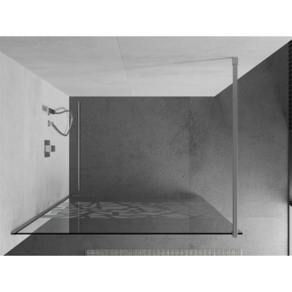 Mexen Kyoto sprchová stena 70 x 200 cm, transparent/biely vzor 8 mm, chróm - 800-070-101-01-85