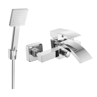 Mexen Libra R45 vaňová batéria so sprchovacím setom, chróm - 74513R45-00