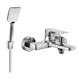 Mexen Lynx R62 vaňová batéria so sprchovacím setom, chróm - 74593R62-00