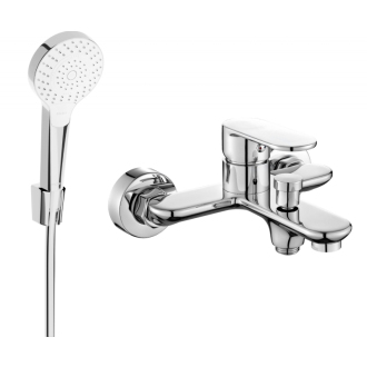 Mexen Milo R05 vaňová batéria so sprchovacím setom, chróm - 7133R05-00