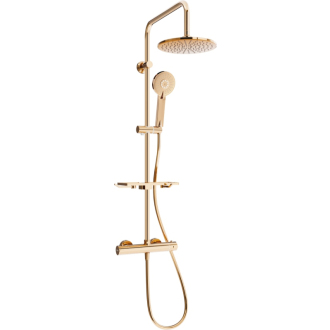 Mexen KT40 sprchový set termostatickou batériou, ružové zlato - 771504093-60